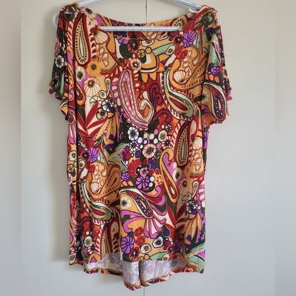 Cable & Gauge Colorful Paisley Floral Dress - Picture 1 of 5